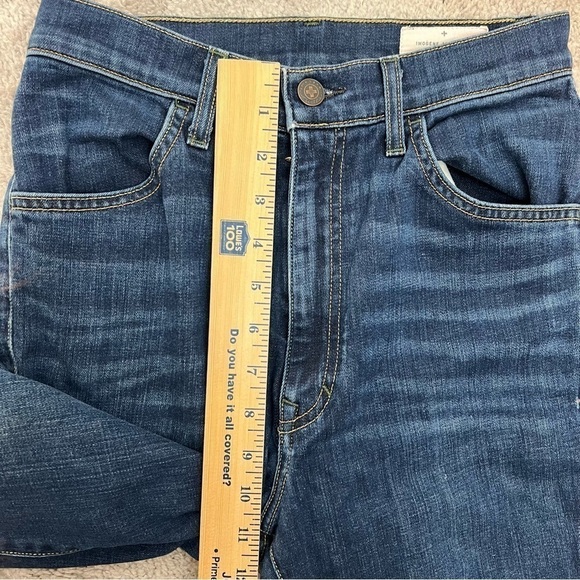 Imogene and Willie jeans womens 27 Straight Leg Whiskered Dark Blue Zip - Picture 9 of 9